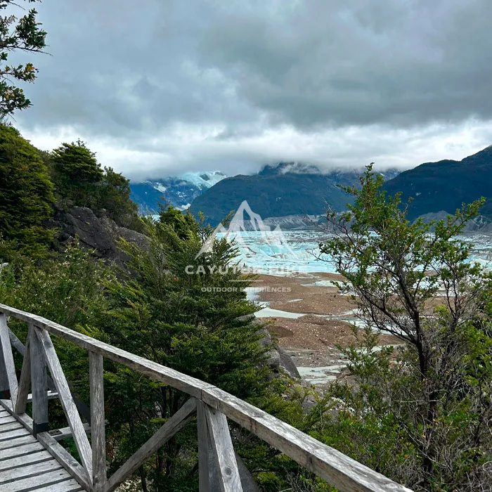 Panorámica de Glaciar Exploradores en Chile